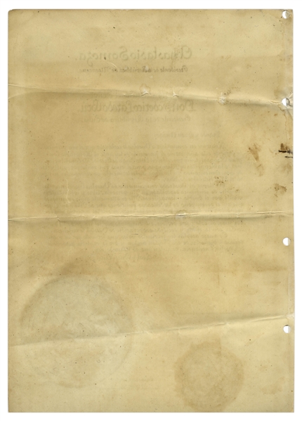 Anastasio Somoza Garcia Document Signed From 1937 as President of Nicaragua